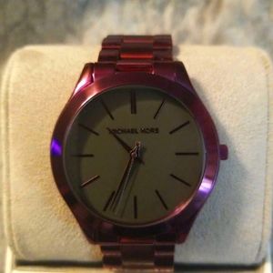 NWT & BOX Womens Michael Kors Plum Watch